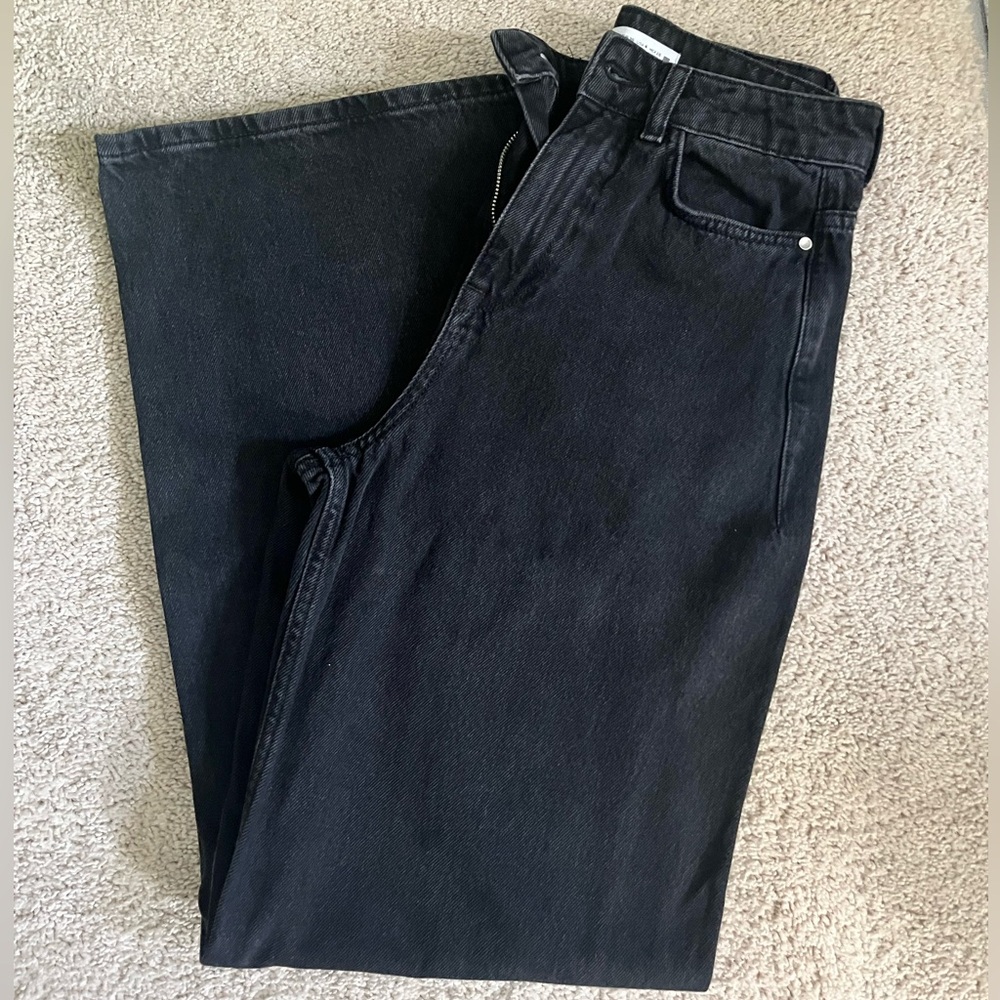 Zara Flare Black Jeans Size 4